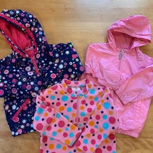 Hanna Andersson Jacket Fleece and Wind/Raincoat 90